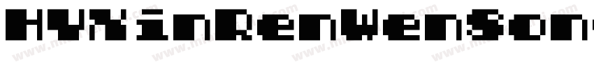 HYXinRenWenSong FEWTrueType字体转换